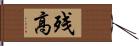 残高 Hand Scroll