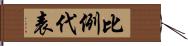 比例代表 Hand Scroll