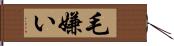 毛嫌い Hand Scroll