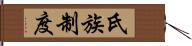 氏族制度 Hand Scroll