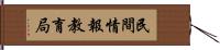 民間情報教育局 Hand Scroll