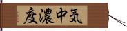 気中濃度 Hand Scroll