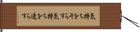 気持ちをそらす Hand Scroll