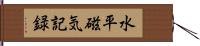 水平磁気記録 Hand Scroll