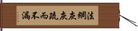 法網灰灰，疏而不漏 Hand Scroll