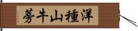 洋種山牛蒡 Hand Scroll
