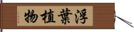 浮葉植物 Hand Scroll