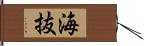 海抜 Hand Scroll