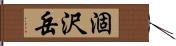 涸沢岳 Hand Scroll