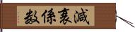 減衰係数 Hand Scroll