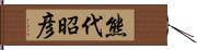 熊代昭彦 Hand Scroll