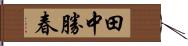 田中勝春 Hand Scroll