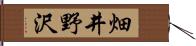 畑井野沢 Hand Scroll