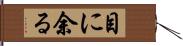 目に余る Hand Scroll