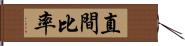 直間比率 Hand Scroll