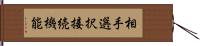 相手選択接続機能 Hand Scroll