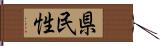 県民性 Hand Scroll