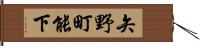 矢野町能下 Hand Scroll