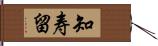 知寿留 Hand Scroll