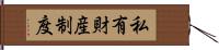 私有財産制度 Hand Scroll