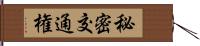 秘密交通権 Hand Scroll