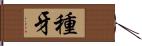 種牙 Hand Scroll