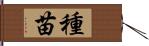 種苗 Hand Scroll