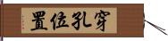 穿孔位置 Hand Scroll