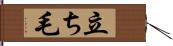 立ち毛 Hand Scroll