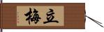 立梅 Hand Scroll