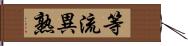 等流異熟 Hand Scroll