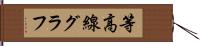 等高線グラフ Hand Scroll