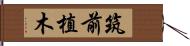 筑前植木 Hand Scroll