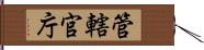 管轄官庁 Hand Scroll