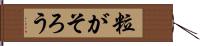 粒がそろう Hand Scroll