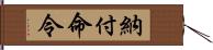 納付命令 Hand Scroll