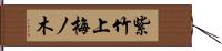 紫竹上梅ノ木 Hand Scroll
