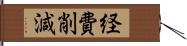 経費削減 Hand Scroll