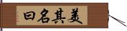 美其名曰 Hand Scroll