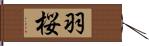 羽桜 Hand Scroll