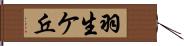 羽生ケ丘 Hand Scroll