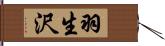 羽生沢 Hand Scroll