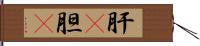 肝(P);胆(P) Hand Scroll