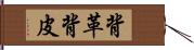 背革 Hand Scroll