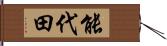 能代田 Hand Scroll