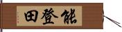 能登田 Hand Scroll