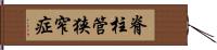 脊柱管狭窄症 Hand Scroll