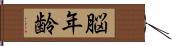 脳年齢 Hand Scroll