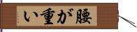 腰が重い Hand Scroll