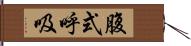 腹式呼吸 Hand Scroll